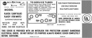 RCA-RJA12A-RJA12Y