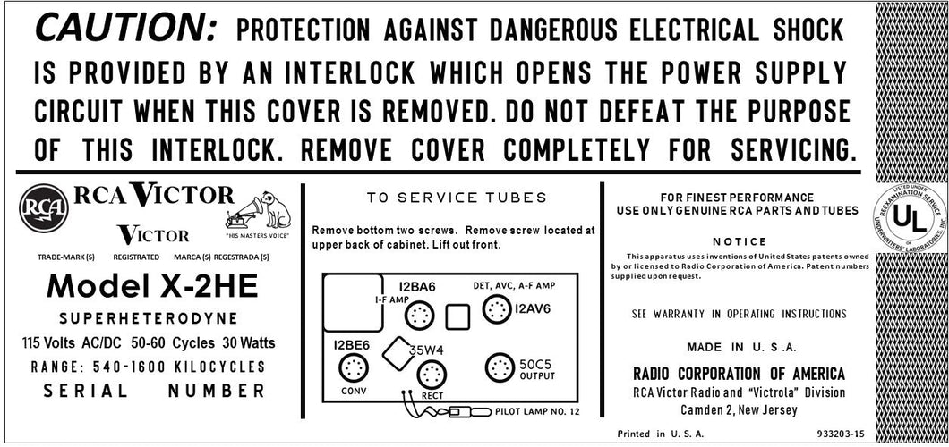 RCA-X2HE