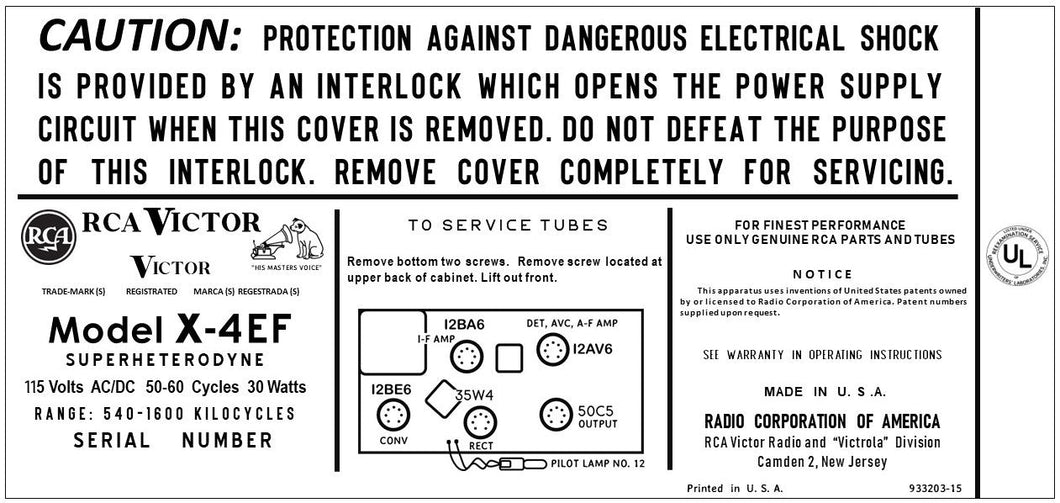 RCA-X4EF