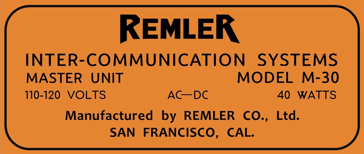 REMLER-M30 - Retro Radio Shop