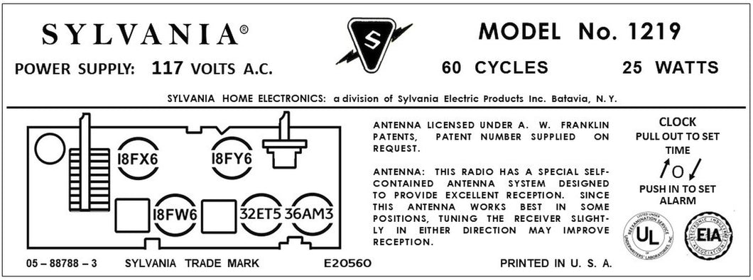 SYLVANIA-1219