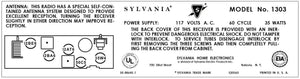SYLVANIA-1303