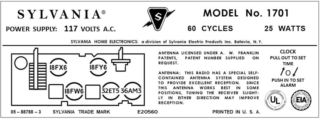 SYLVANIA-1701