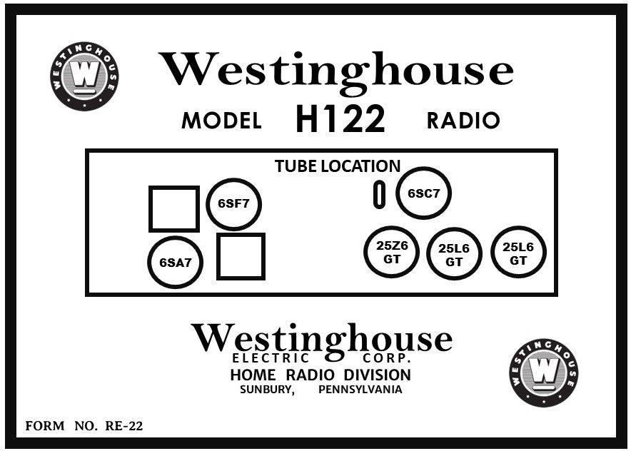 WESTINGHOUSE-H122