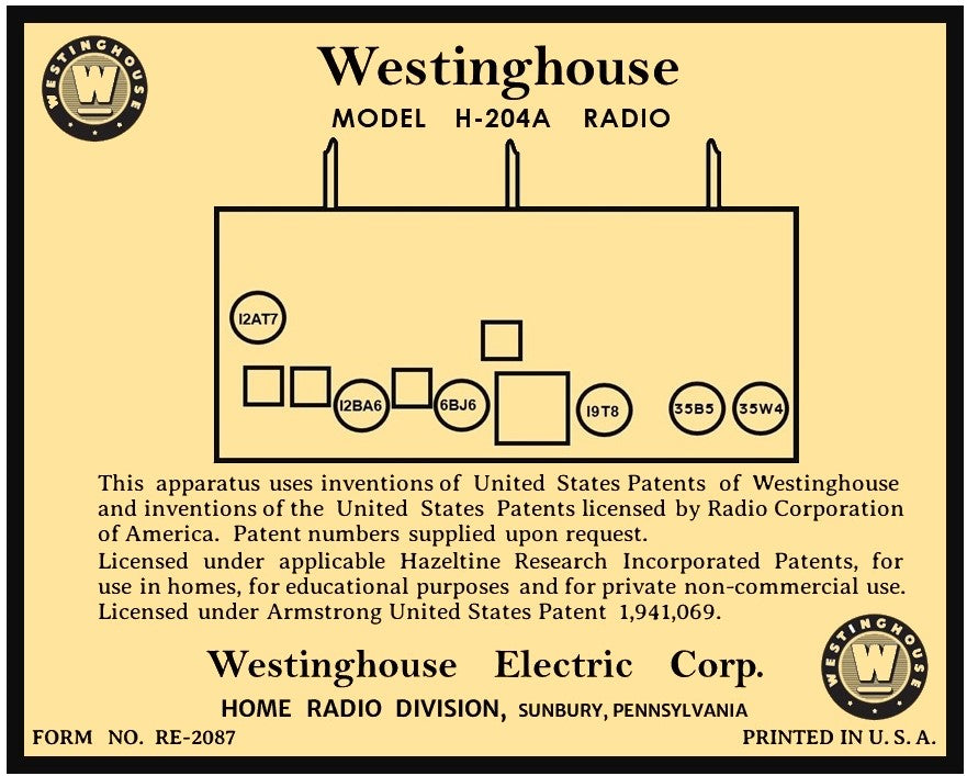 WESTINGHOUSE-H1821
