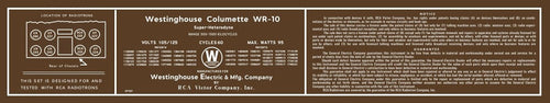 WESTINGHOUSE-WR10