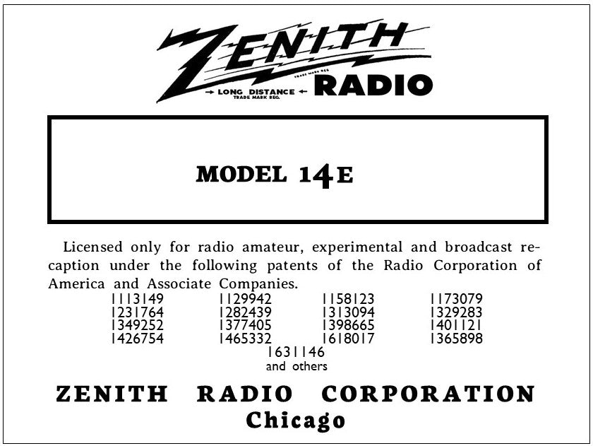 ZENITH-14E