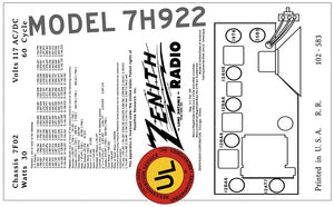 ZENITH-7H922