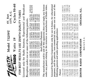 ZENITH-7J259T