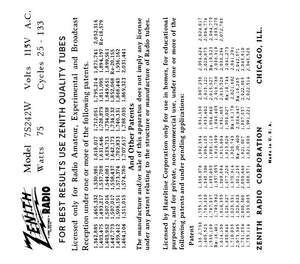 ZENITH-7S242W