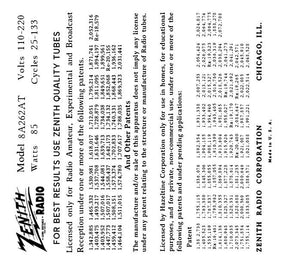 ZENITH-8A262AT