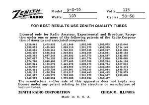 ZENITH-9S55