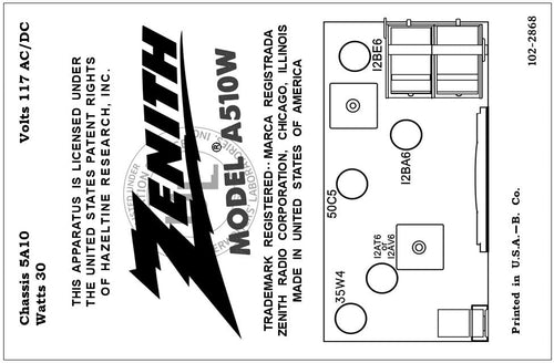 ZENITH-A510W