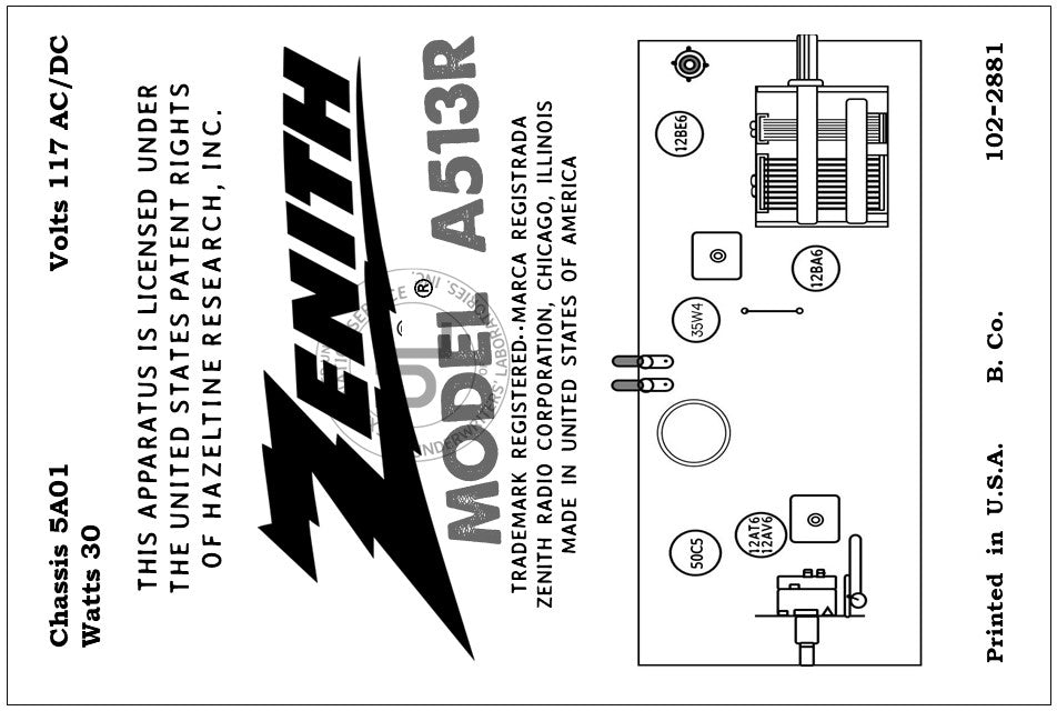 ZENITH-A513R