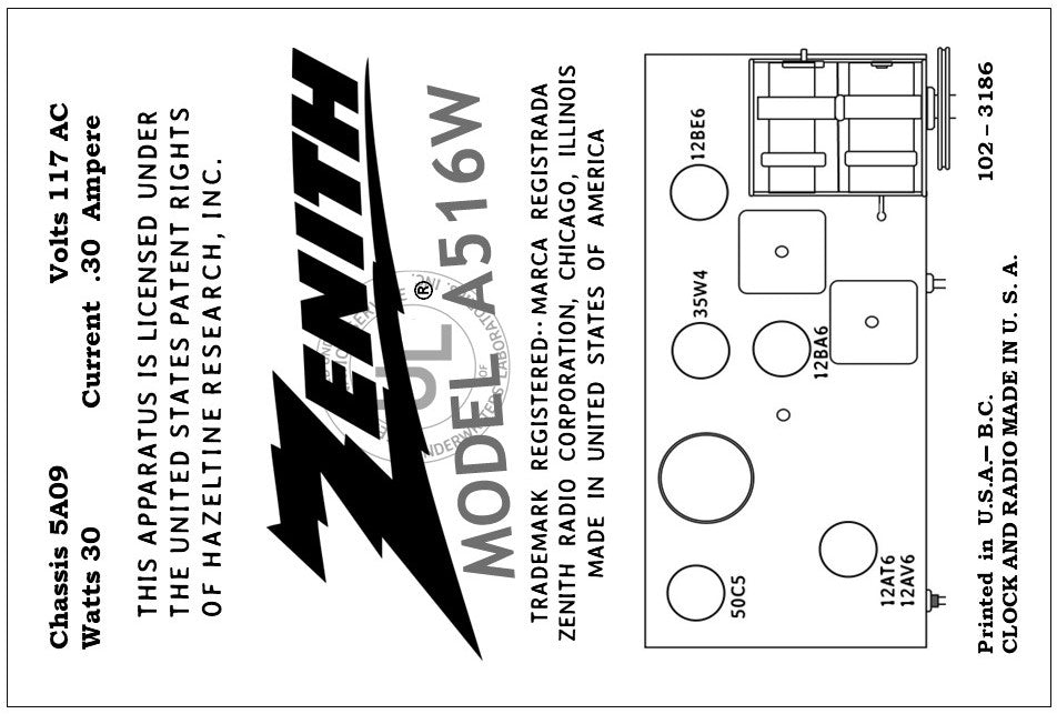 ZENITH-A516W