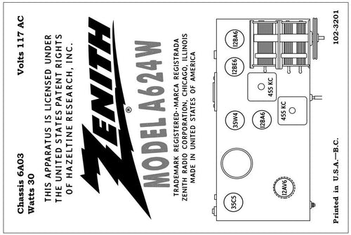 ZENITH-A624W