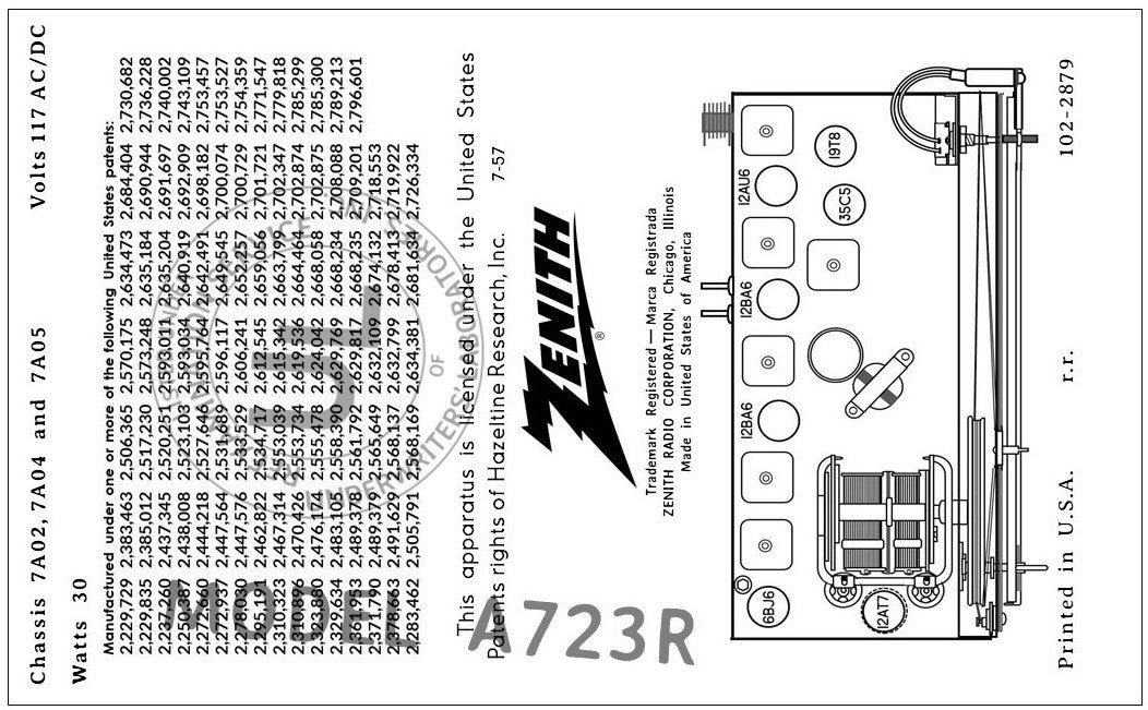 ZENITH-A723R
