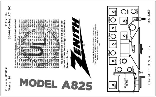 ZENITH-A825