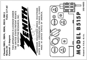 ZENITH-B515P