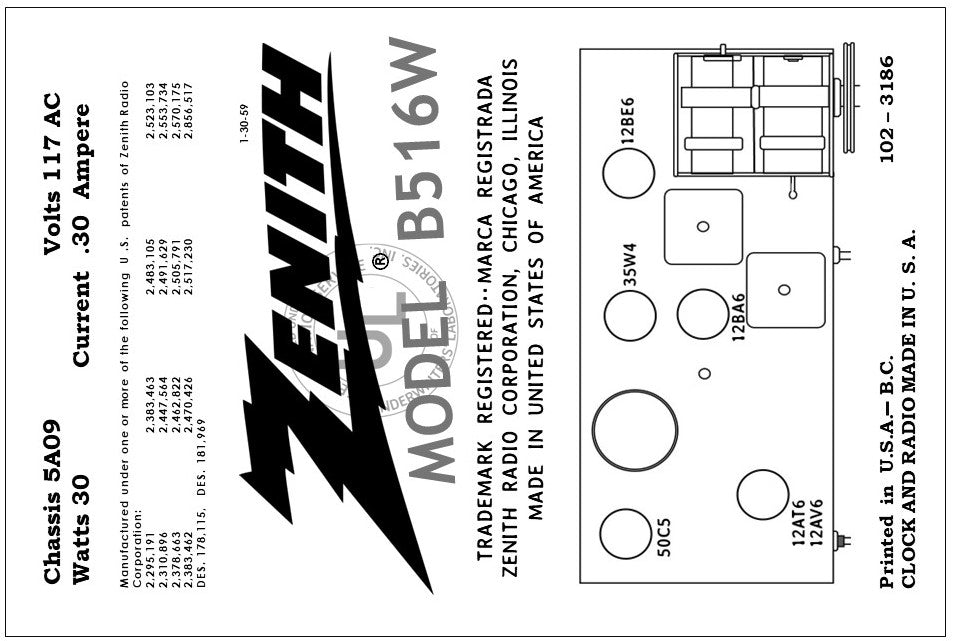 ZENITH-B516W