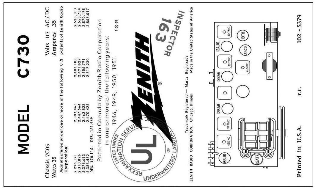 ZENITH-C730