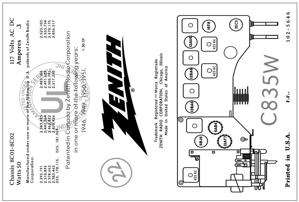 ZENITH-C835W