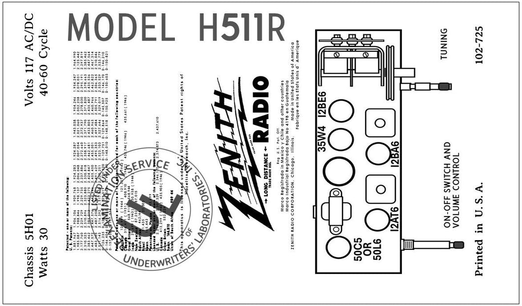 ZENITH-H511R