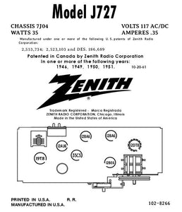 ZENITH-J727