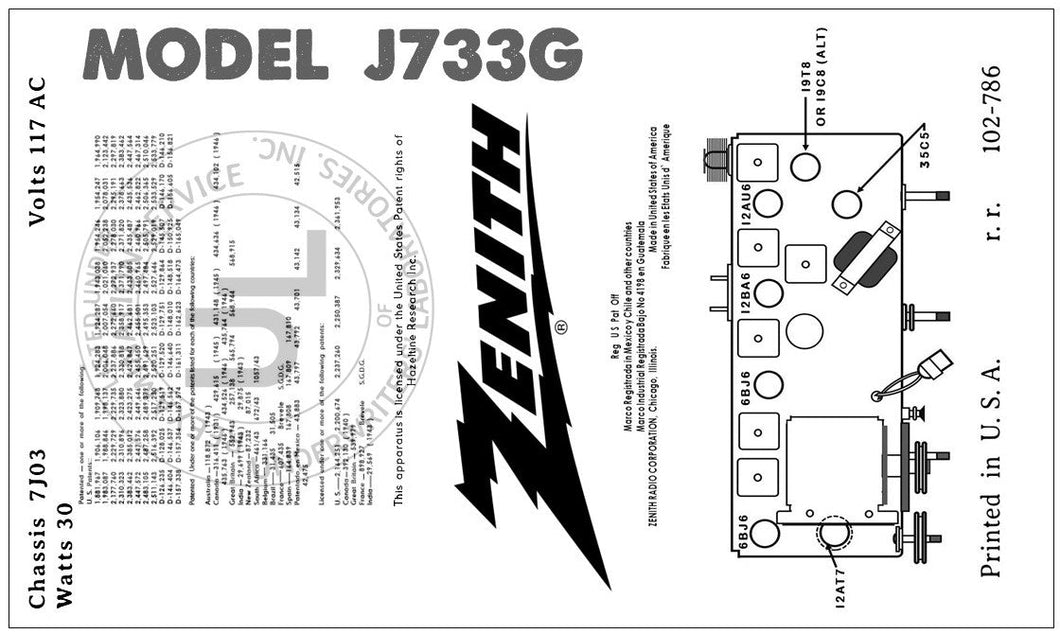 ZENITH-J733G