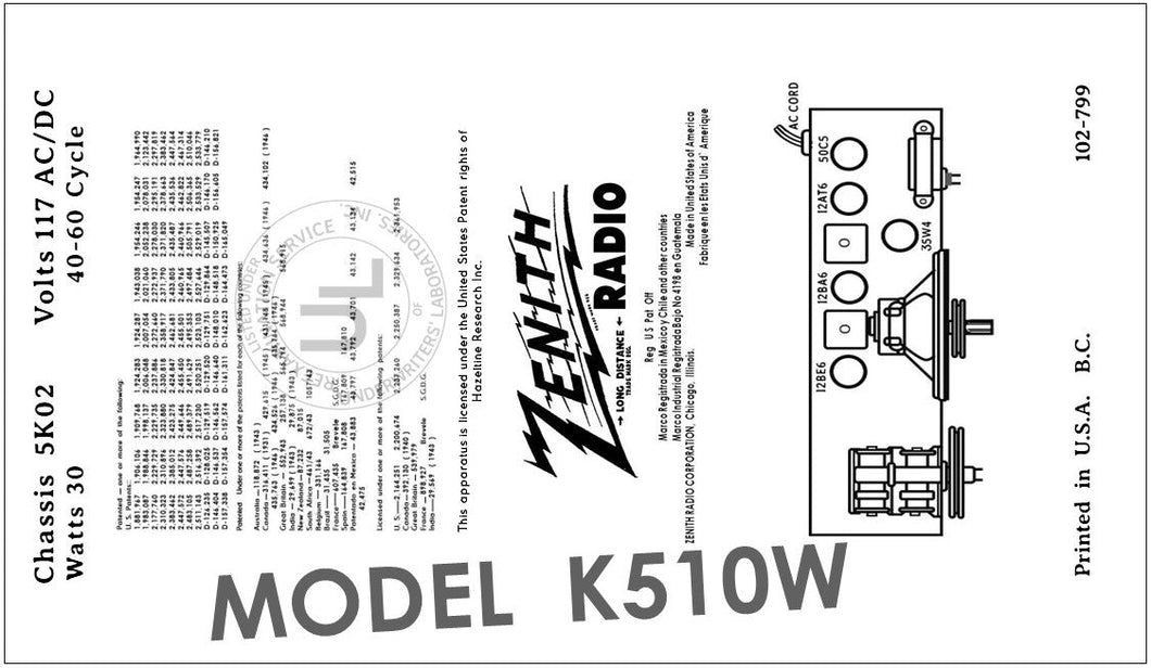 ZENITH-K510W