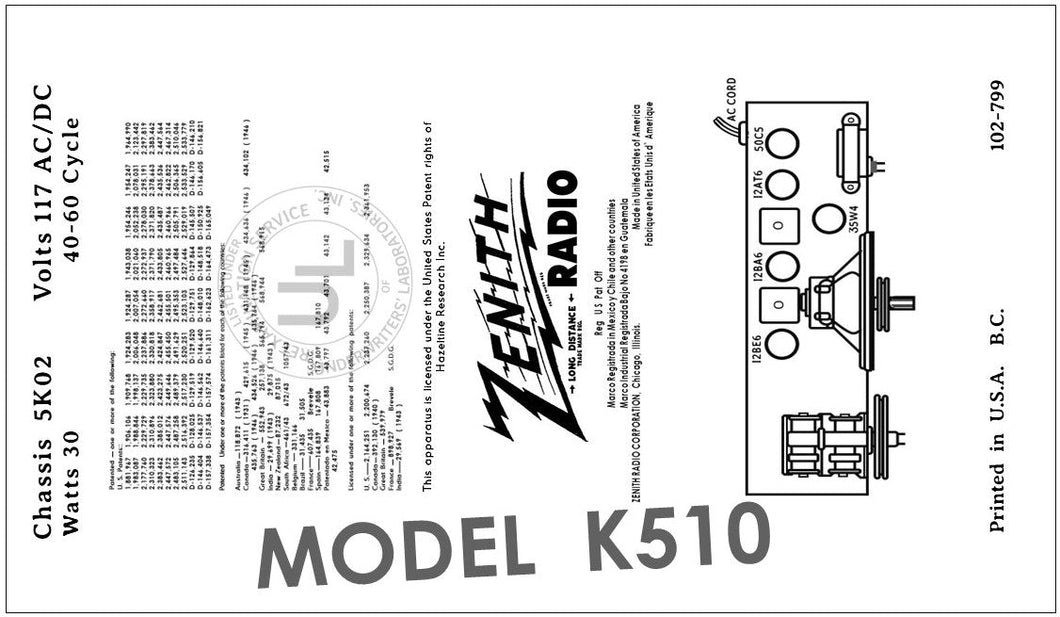 ZENITH-K510