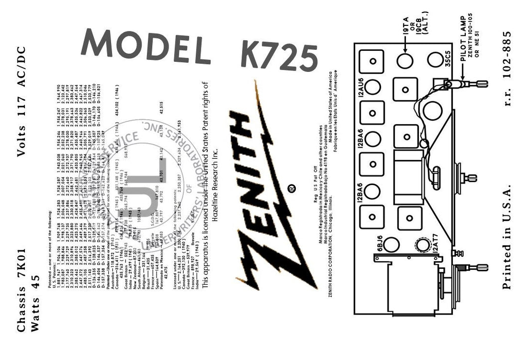ZENITH-K725_-7K01-CHASSIS