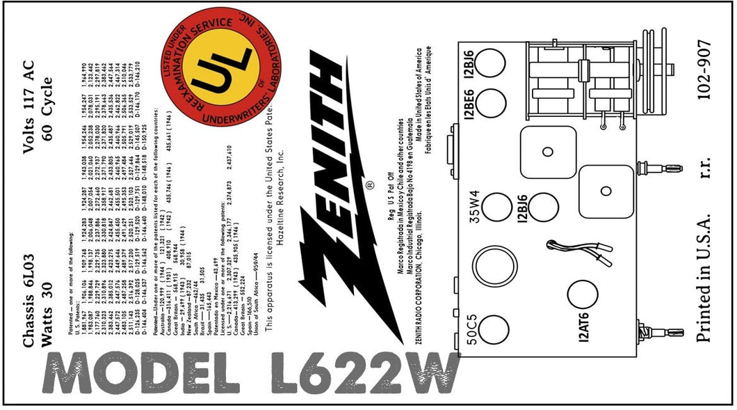 ZENITH-L622W