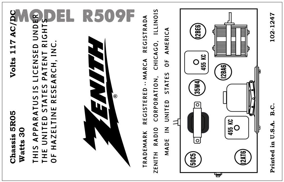 ZENITH-R509F