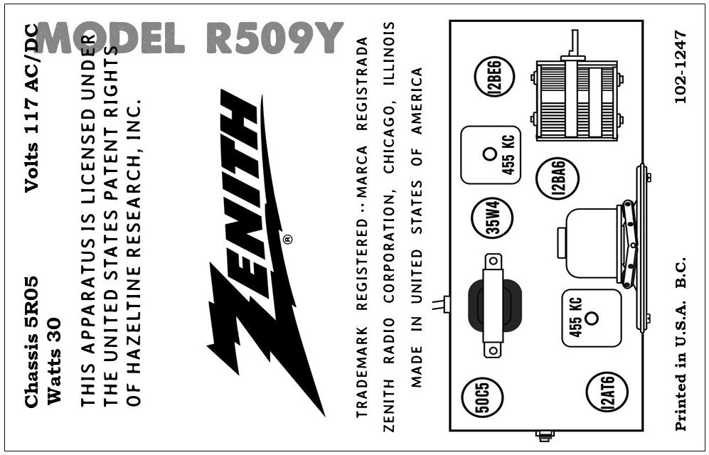 ZENITH-R509Y