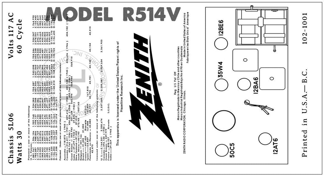 ZENITH-R514V