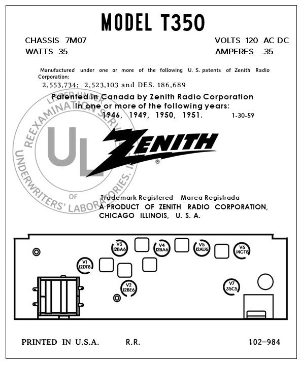ZENITH-T350