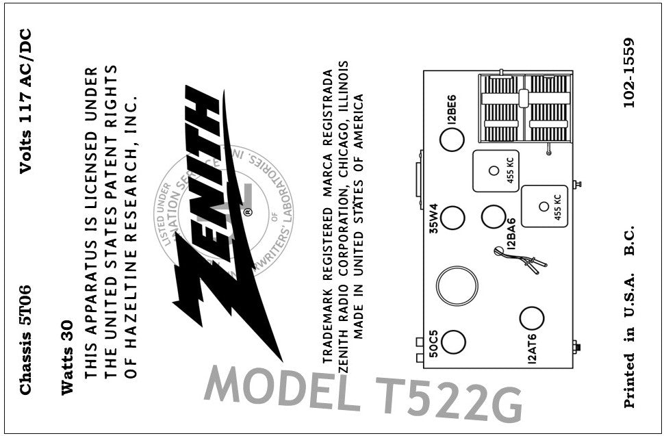 ZENITH-T522G