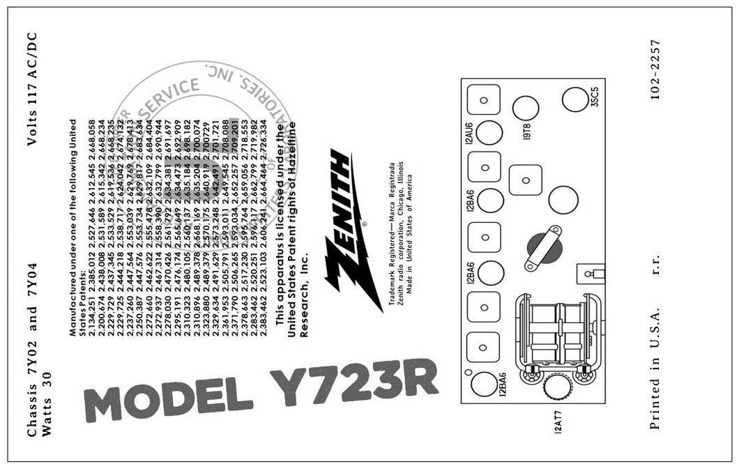 ZENITH-Y723R