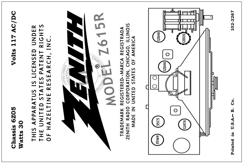 ZENITH-Z615R