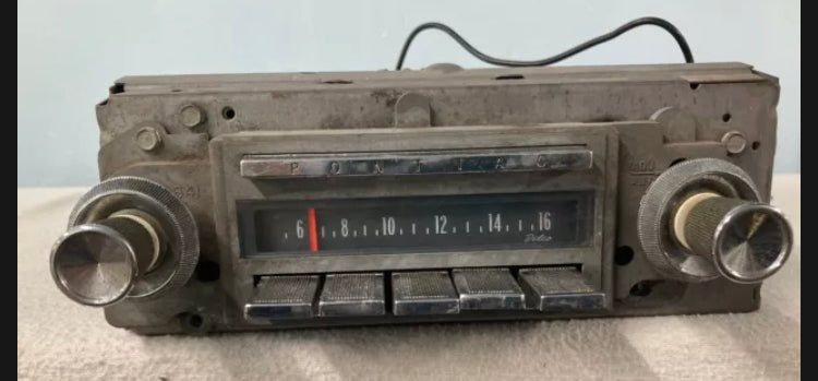 1965-66 Pontiac Bonneville, Grand Prix, Catalina AM radio with Bluetooth And Aux