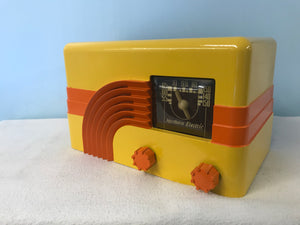 Northern Electric 5000 Baby Champ Rainbow Tube Radio With Bluetooth input.