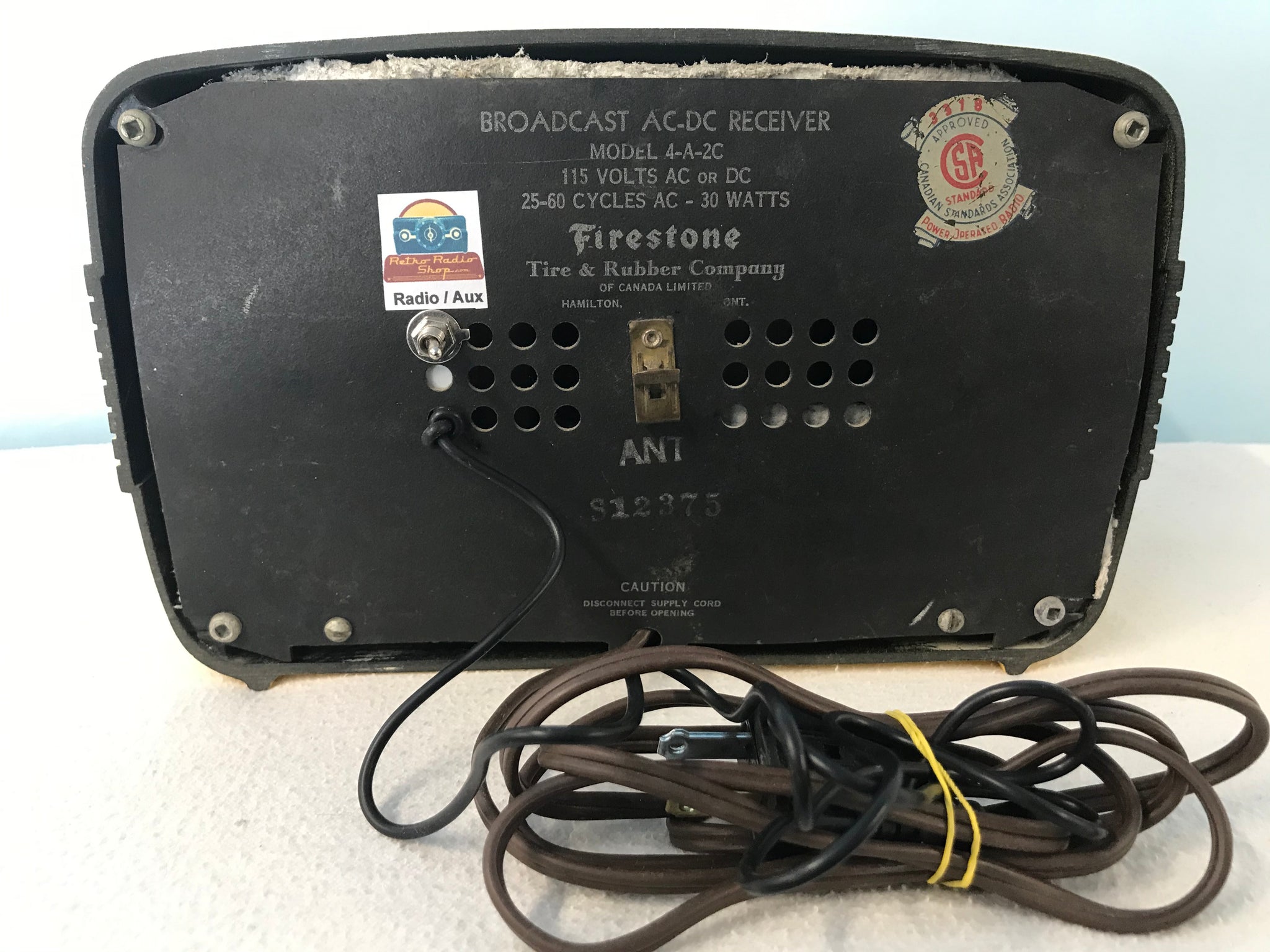 1945 Firestone 4-A-2C Tube Radio With Bluetooth input. | Antique, Retro ...
