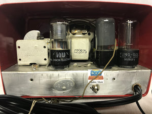 Arvin “Hopalong Cassidy” Midget Tube Radio With Bluetooth input.