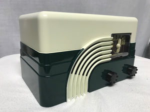 Northern Electric 5000 Baby Champ Rainbow Tube Radio With Bluetooth input.