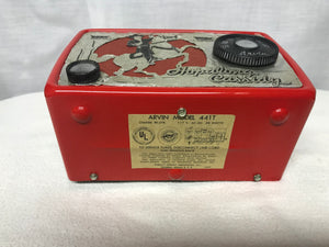 Arvin “Hopalong Cassidy” Midget Tube Radio With Bluetooth input.