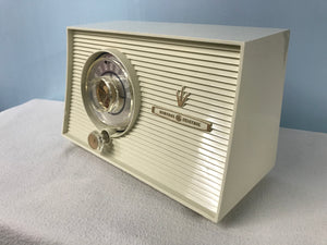 1957 General Electric 876 Tube Radio With Bluetooth input.