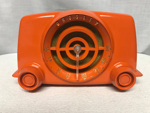Crosley 11-101 “Bullseye”  Tube Radio With Bluetooth input.
