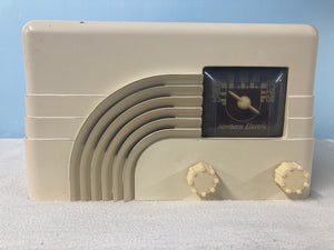 Northern Electric 5000 Baby Champ Rainbow Tube Radio With Bluetooth input.