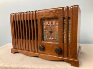 Vintage 1946 Westinghouse 568 Tube Radio With Bluetooth input.